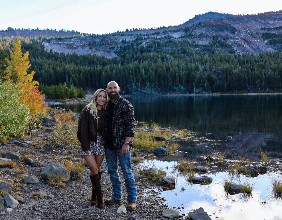 Dr. David Kemp and his wife in the mountains of Central Oregon